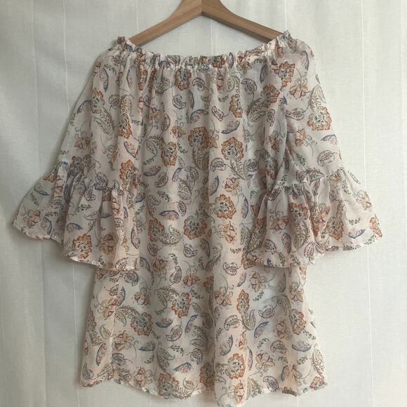 BeachLunchLounge Oversized Boho Top Size Small - Picture 1 of 5